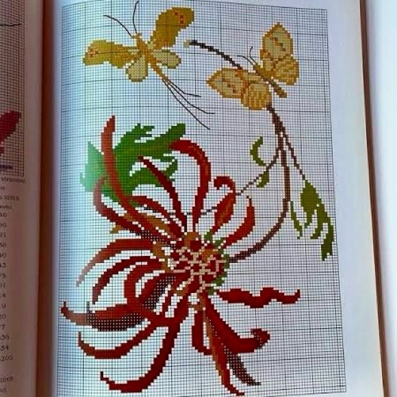 ART NOUVEAU Cross Stitch - Embroidery Book / Patterns by Barbara Hammet - Picture 4 of 6